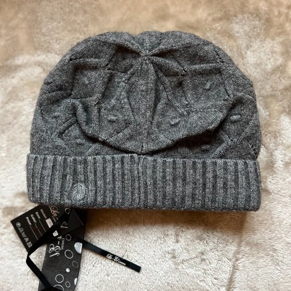 LA-EL Women's Wool Warm Winter Beanie Hat In Gray NWT - Picture 5 of 8